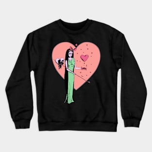 Lady Heart Crewneck Sweatshirt